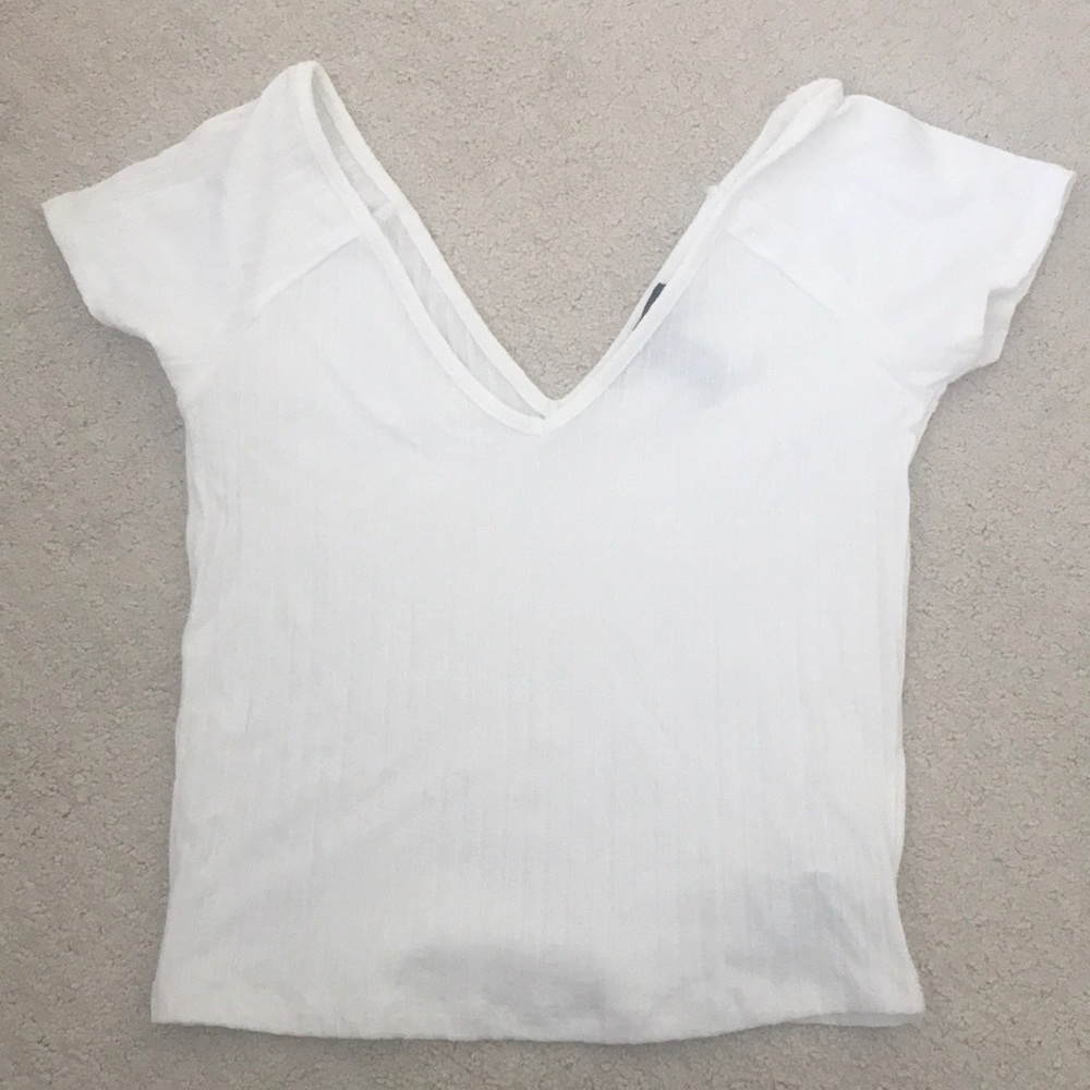 Forever 21 white crop top